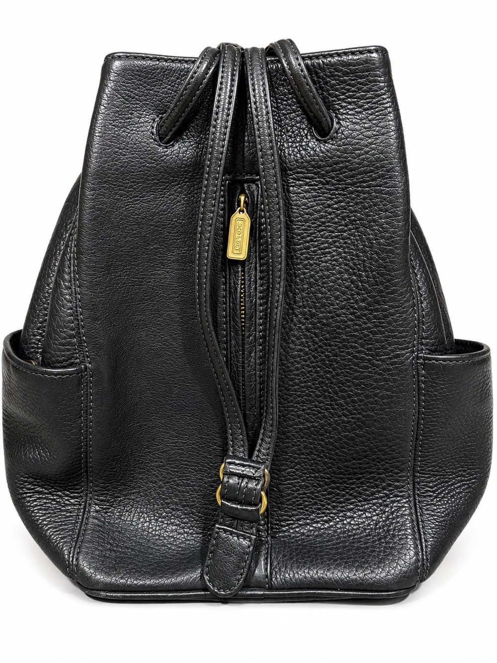 Vintage Coach Sonoma 4922 Black Natural Grain Leather Sling Backpack Costa Rica
